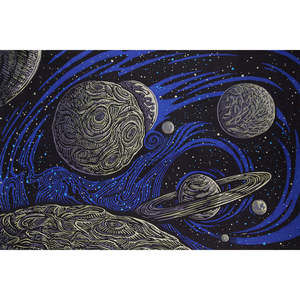 3D Galactic Space Tapestry by Sunshine Joy